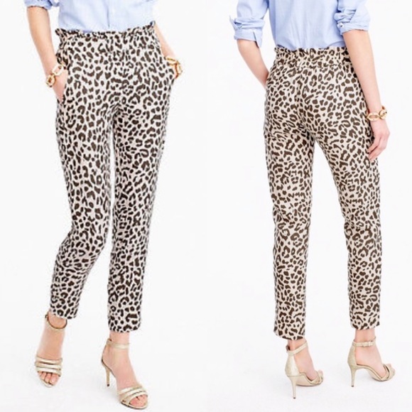 J crew cheetah pants Clearance